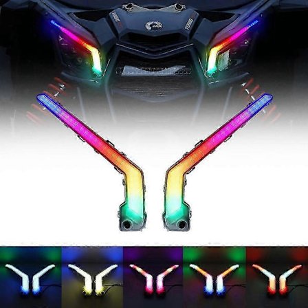 Laadukkaat etu-LED-päiväajovalot RGB-vilkkuvalolisävarusteet Can Am Maverick X3 XDS XRS Max Turbo R -malleihin