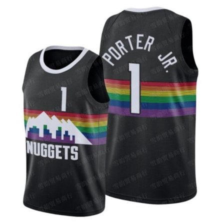 Baskettröja för herrar JOKIC 15# MURRAY 27# PORTER JR. 1# vuxen Mode Top tee Sport T-shirts I