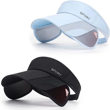 Sommer solskjerm caps for kvinner Uttrekkbar brem Justerbar solskjerm Baseball Golf Tennis cap