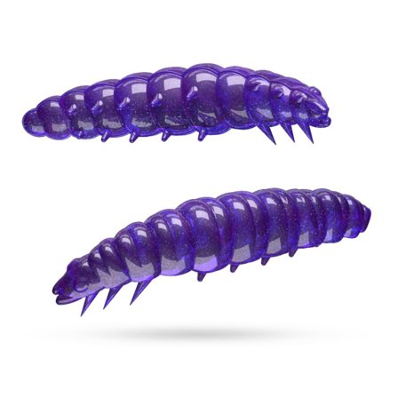 Libra Lures Larva 30 Cheese (15-pack) - Purple With Glitter
