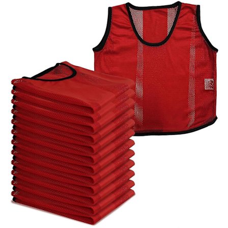A2Z 12-pak Sports Mesh Bibs Komfortable Under Fodbold Rugby Sport Børn/Voksen