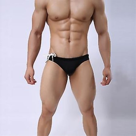 Mænds Badetøj Svømmeshorts Sexy Strandtøj (XL Sort)