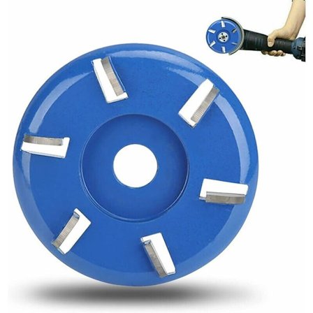 Träskärare, träskärare, stubbfräs vinkelslip träskärningsskiva 6 tänder motorsåg fräsverktyg träbearbetningsblad verktyg,