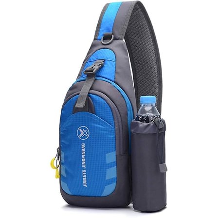 Axelväska Bröstväska Herr Bröstväska Axelväska Med Vattenflaska Utomhus Snedställd Crossbody Väska