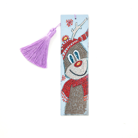 5d Diy Christmas Handmade Art Diamond Painting Bookmark