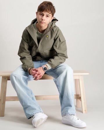Lyle & Scott Hooded Windbreaker Jacket Grün Jacken Jungen - Kids Brand Store