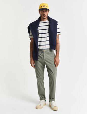 GANT Slim Sunfaded Chinos - Green - 38 x 34