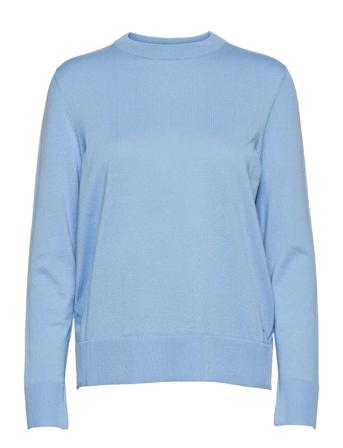 C_Fibinna Pullover Striktrøje Blå BOSS