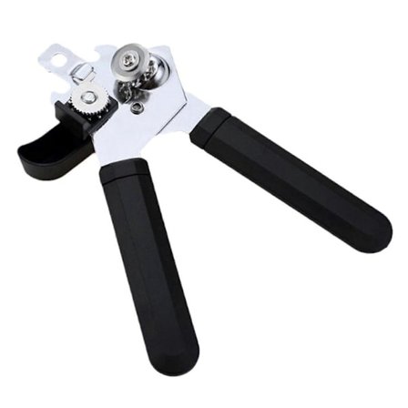 Multifunktionel dåseåbner med oplukker - Kraftig manuel dåseåbner, glat kant og let greb håndtag til køkken seniorer