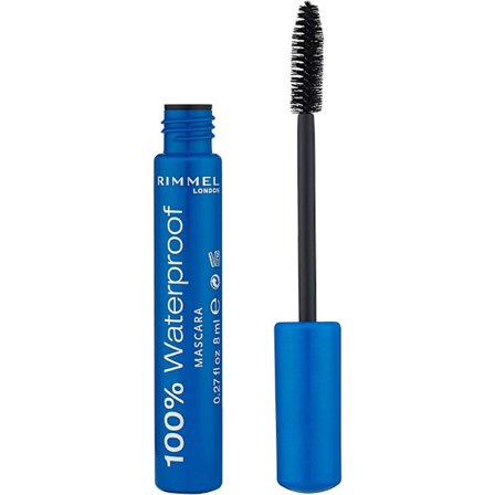 100% Waterproof Mascara,Black, 10ml
