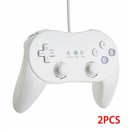Klassisk spelkontrollplatta Konsol Joypad för Nintendo Wii andra generationens klassiska trådbundna