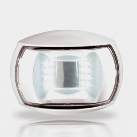 Luz de popa para montaje en popa Hella Naviled Compact, 0.9 W, 9 - 33 V, 135°, plástico/acrílico blanco, 71 x 53 x 33 mm, blanco, para barcos <20 