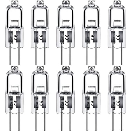 G4 Halogenlamper 10W 12V - Varmhvit - 10-pakning 10W 10W 10stk 10w