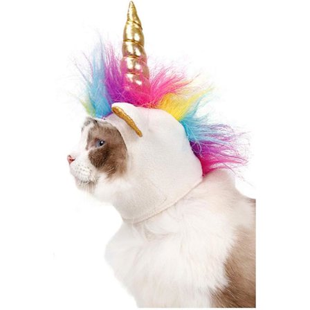 Hunde kostume Enhjørning hat til kæledyr pou