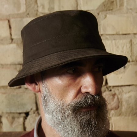 Giotto Dunkelbrauner Moda Bucket Hut für Männer - Bucket Hats