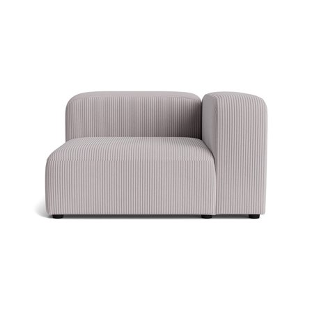 Milo chaiselong, højrevendt - Lincoln Lysegrå - 130x130x72 - Sofa, chaiselong