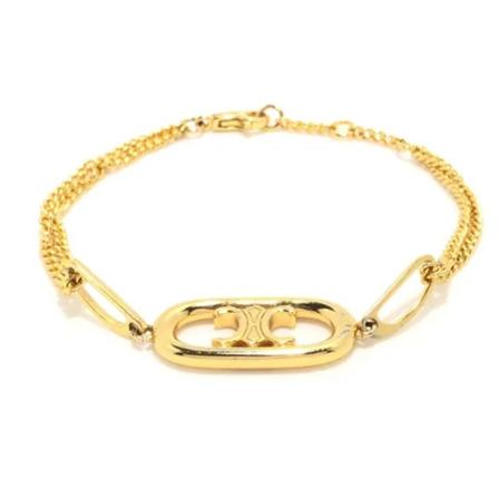 Celine Vintage Pre-owned Bracelet gul, Dam Vintage Smycken, Dam, Storlek: ONE SIZE