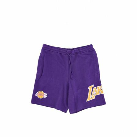 Mitchell & Ness, nba game day french terry short hardwood Paars, Heren, Maat:L