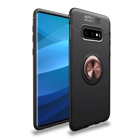 Samsung Galaxy S10 - AUTO FOCUS - Deksel med ringholder Svart/Rosé