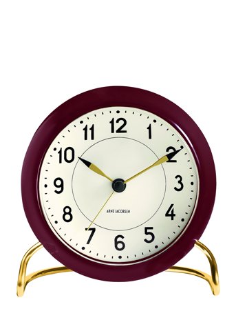 Arne Jacobsen Clocks Station Bordur Ø11 Cm - Purple - Ø11CM