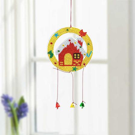 Juldekor, 5d Diamond Handgjord Crystal Wind Chime