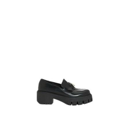 Patrizia Pepe Moccasins Sort, Dame Loafers, Størrelse: 40 EU