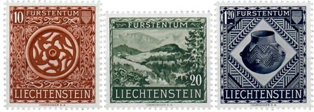 Liechtenstein 1953 - MICHEL 319-321 - Ubrugt