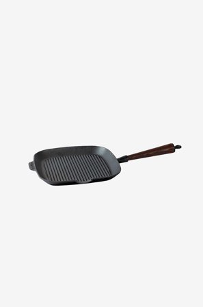 Carl Victor - Grillpanne i støpejern 28x28 cm - Svart - Stekepanner & grillpanner - Fra Homeroom