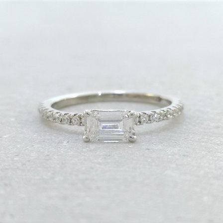 Förlovningsring Cikoria, 18K Vitguld - Förlovning- och vigselringar