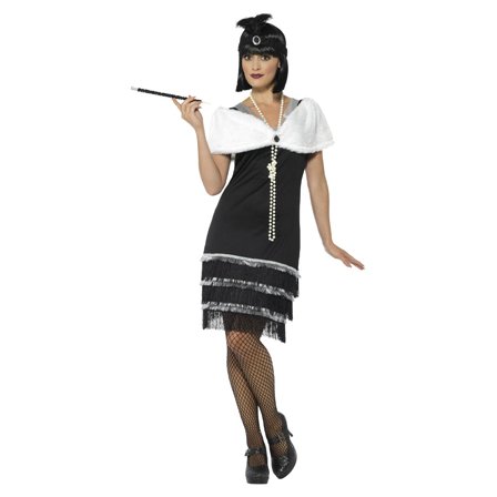Flapperkjole Kostume med Sjal