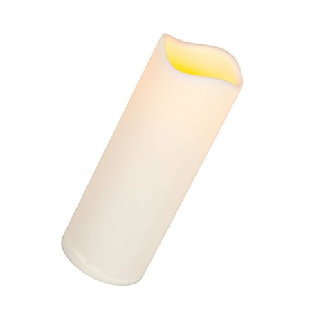 Ikuinen hehku LED-sisä-/ulkokynttilä ajastimella Bisque 8" korkea x 3" Z66321