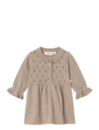 Nbfnimi Ls Knit Dress Lil Lil'Atelier Beige