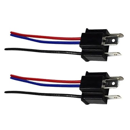 1 Par 9003 H4 Glödlampa Sockel Kabeldragning Kabel Sele Strålkastare Hane Kontakt Adapter Anslutning Strålkastaranslutning Hane/Hona