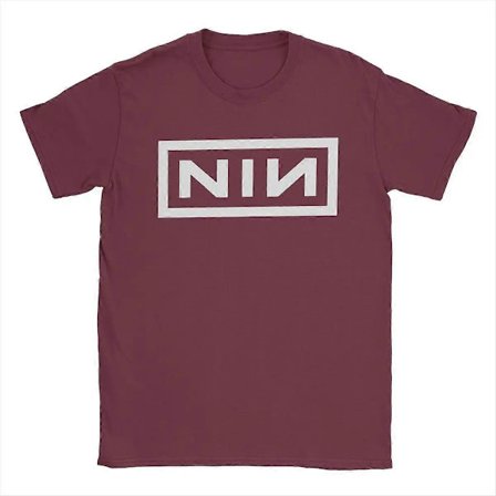 Novelty Nine Inch Nails NIN T-shirts Herr Rund Hals 100% Bomull T-shirt Kortärmad Tee Shirt Sommarkläder