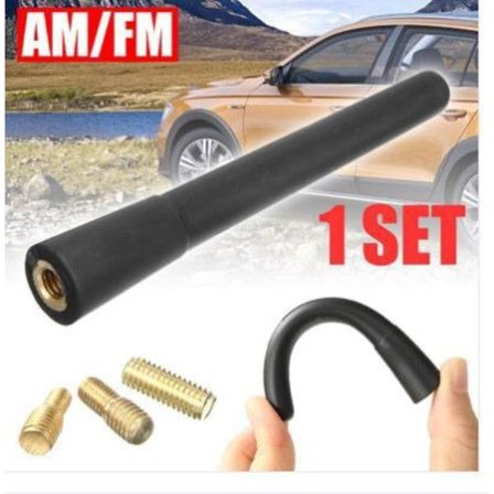 Bil FM Dab Antenne Bilradio Antenne 10,5 cm Mini Kort Bilantenne med Kraftig FM/AM/Dab Modtagefunktion