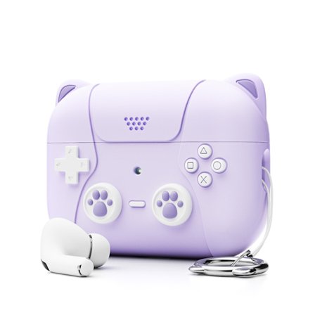 #Violetti kuulokkeiden suojakotelo Airpods pro2:lle#