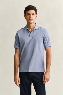 GANT - Tofarget poloskjorte til herre vintage blue