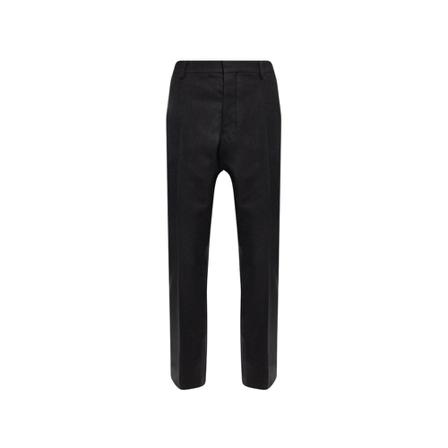 Ami Paris, Pleat-front trousers Zwart, Heren, Maat:XS,wol