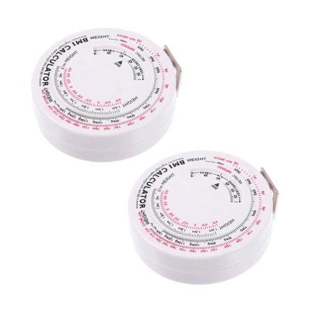 Bærbart målebånd 2 stk. udtrækkeligt målebånd til kropsmåling af talje, sundhed, simpelt multifunktionelt