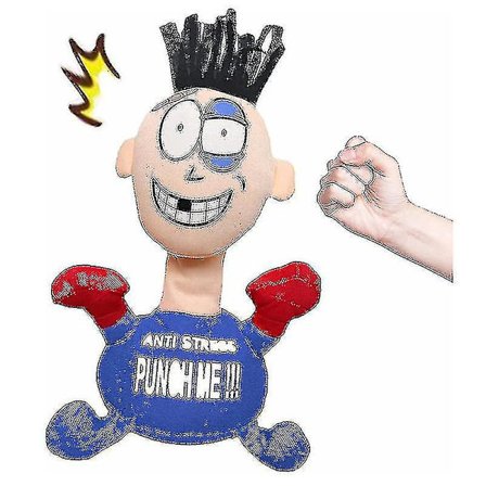 Punch Me Mjukfylld Anti Stress Elektriska plyschleksaker Docka Elektriska julklappar-1 A - stock