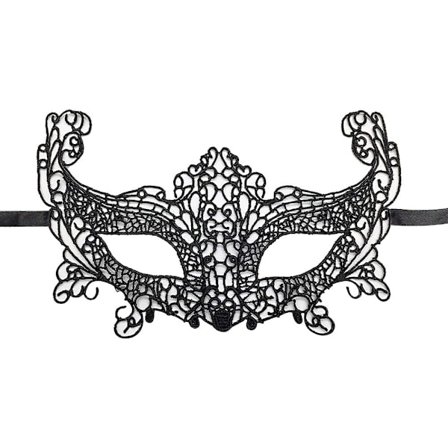 Kvinde Sexet Sort Blonder Maske til Maskerade Halloween Fest Prom Karneval Udklædningsmaske Stor Ræv