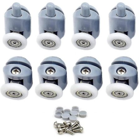 Duschdörrrullar 8 stycken Skjutdörrrullar för bad