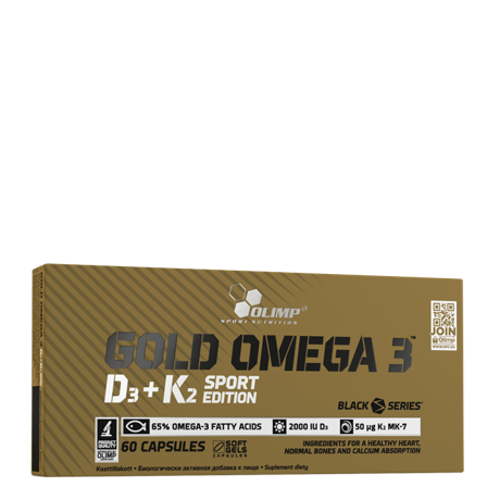 Olimp Sports Nutrition Gold Omega 3 D3+K2 Sport Edition 60 kapselia