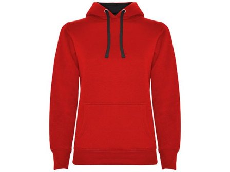 Hoodie Urban Dam röd/svart XL - Lyreco - Yrkeskläder - Tröjor och Sweatshirts - Hoodies