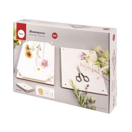 Blompress, natur, 21x30cm, kartong 1 st