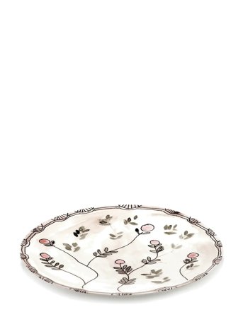 Serax Serax Marni Midnight Flowers Serving Plate L D35Cm Mirtillo Nude - Cream - Ø 35 CM