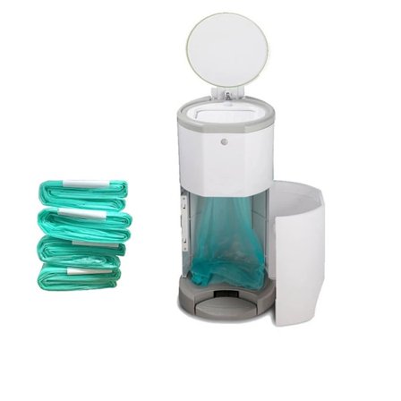 2x 12M Blepose Refillposer, Kompatible med KORBEL, Dekor og Baby Feel Classic Blebøtter og 16L Skraldespandsudskiftningsposer