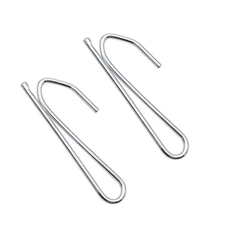 30 stykker metalgardinkroge rustfrit stål klo kroge fortykkede gardinkroge til plisségardiner og tunge gardiner
