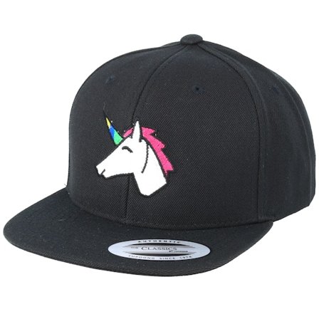 Unicorns - Negro snapback Gorra - Kids Unicorn Black Snapback @ Hatstore