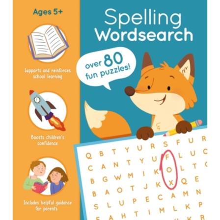Spelling Wordsearch (häftad, eng)